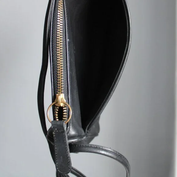 Coach Vintage 80's Black Crossbody Shoulder Crossbody Bag NO 0358-047 - Picture 7 of 7